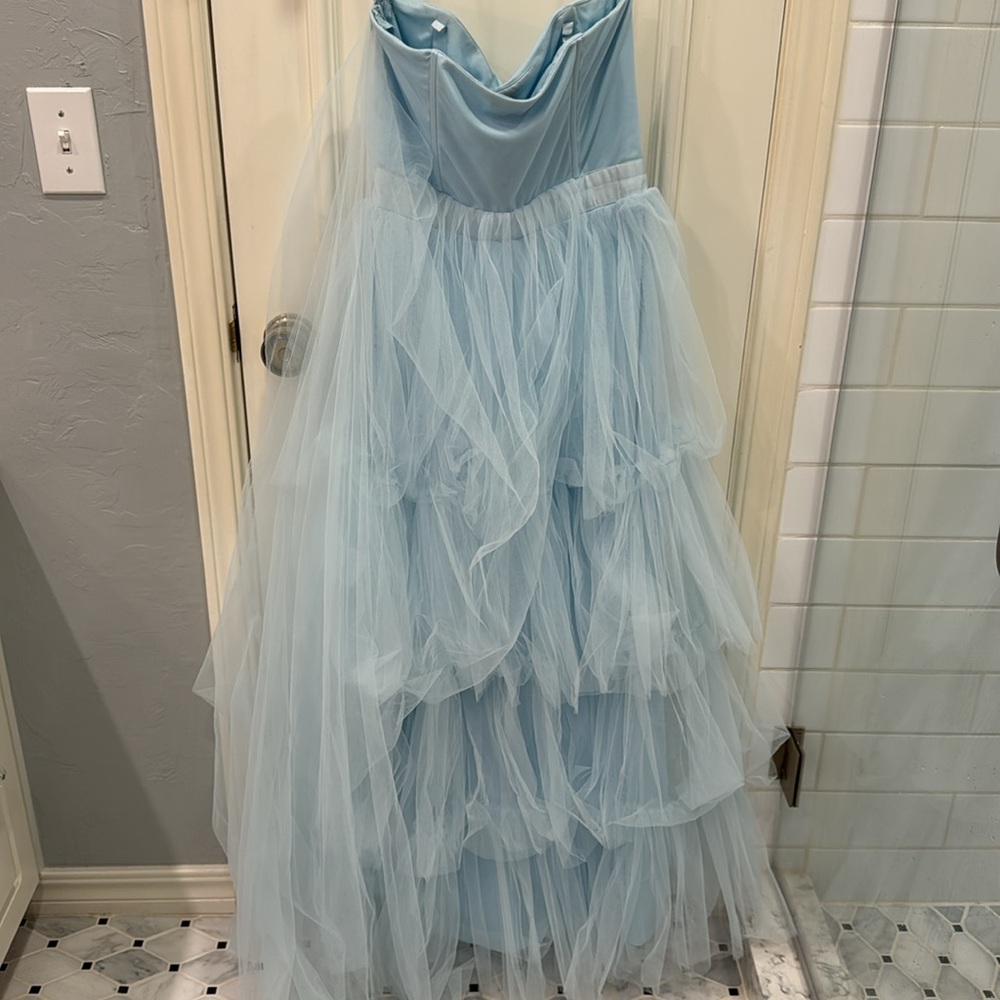 Karen Millen Tulle One Shoulder Woven Midi Dress - Picture 10 of 12